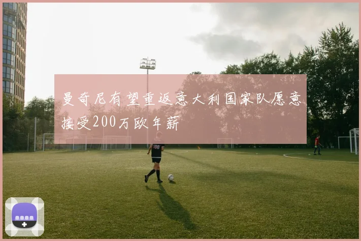 曼奇尼有望重返意大利国家队愿意接受200万欧年薪